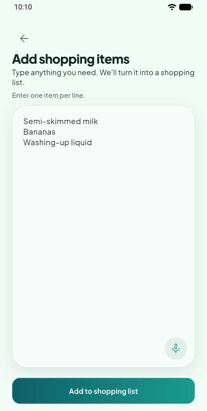 A short list of household extras